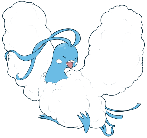 mega-luxrite:Altaria doodle~I’ve made this available on Redbubble!