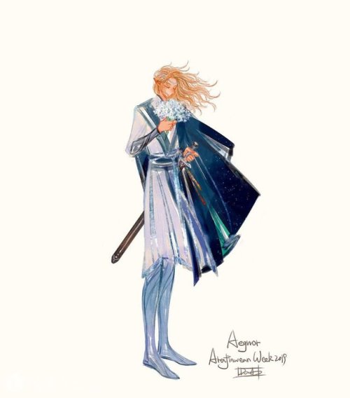 eldamaranquendi:Silmarillion by twitter.com/DragonDandelion1. Luthien2. Findis & Irime L