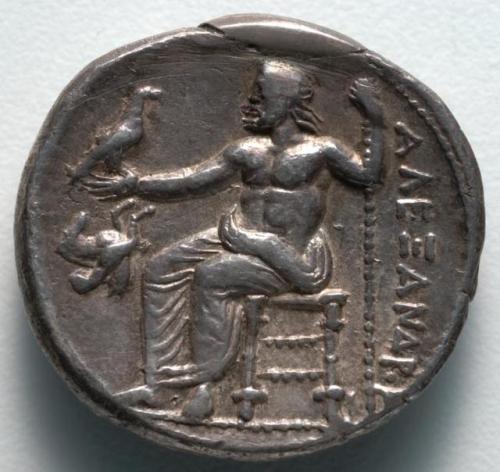cma-greek-roman-art:Tetradrachm: Zeus Seated on Throne (reverse), 336, Cleveland Museum of Art: Gree