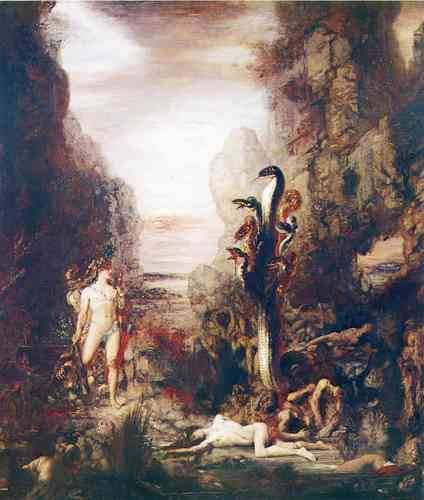 gustave-moreau:  Hercules and the Hydra Lernaean,