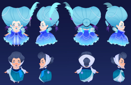 Here are Merryweather´s turn arounds for both Costumes :D