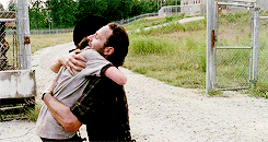corlgrimes:  requested | carl and rick hugging   