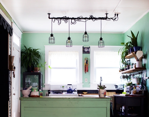 Turquoise kitchen