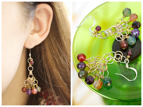 DIY Gem Chainmaille Earrings&rsquo; Tutorial from Quiet Lion. This is an easy to understand tutorial