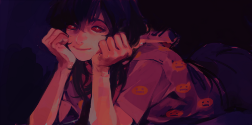 coromoor: eternalfrowning:Unfinished painting of Minami……now time to go study ahhh