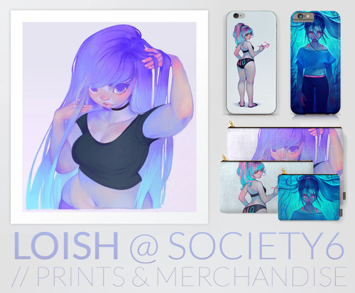 i uploaded a bunch of new artwork to my society6 shop! check it out here - society6.com/loish/prints