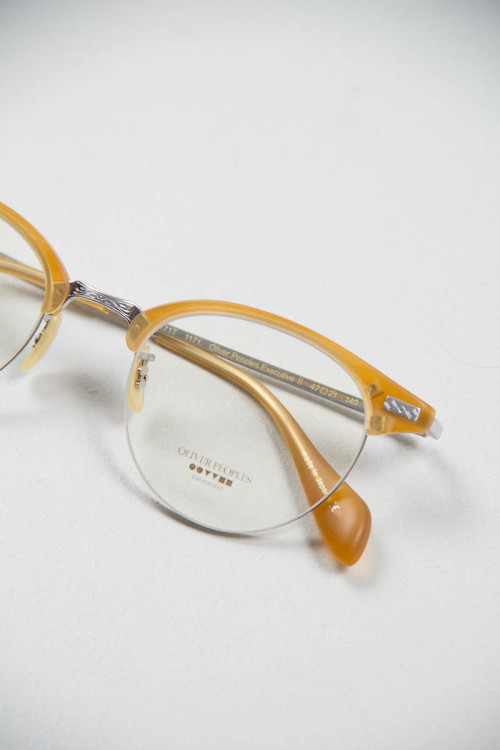 Oliver Peoples - Executive II Frame in Matte Amber Tortoise/Brushed Silver // www.thebureaubelfast.c