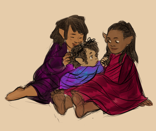 motherofbees:Silmarillion WIPs and sketches I did the other night during a livestreamThe last ones w