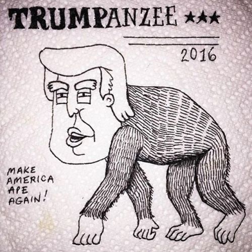 #trump #republican #president #candidate #USA #joke #clown #ape #makeamericagreatagain