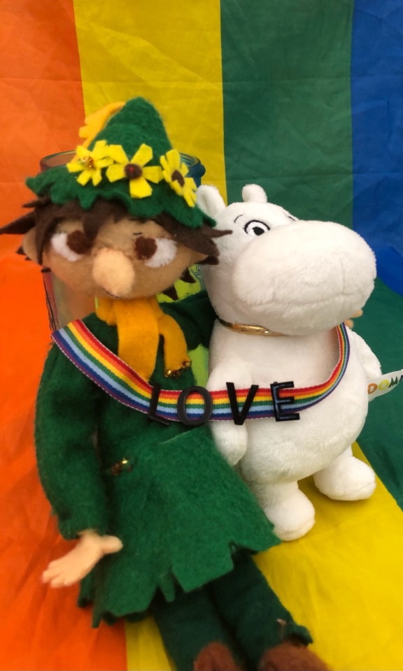 Had A Pride Themed Photo Shoot With My Moomin Stuffys!