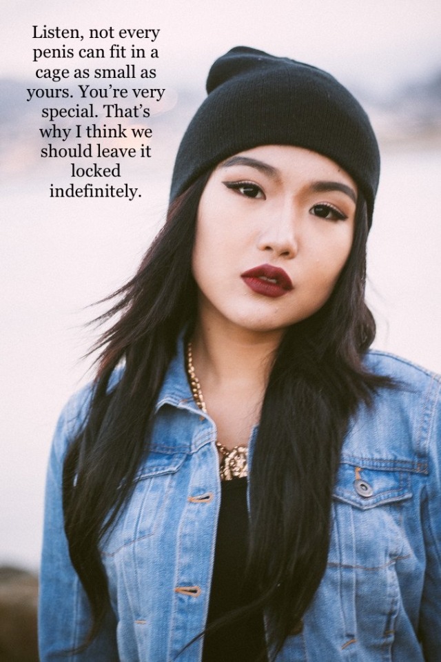 chastityandgenderbendingfun:Indefinitely sound so much better than permanent 