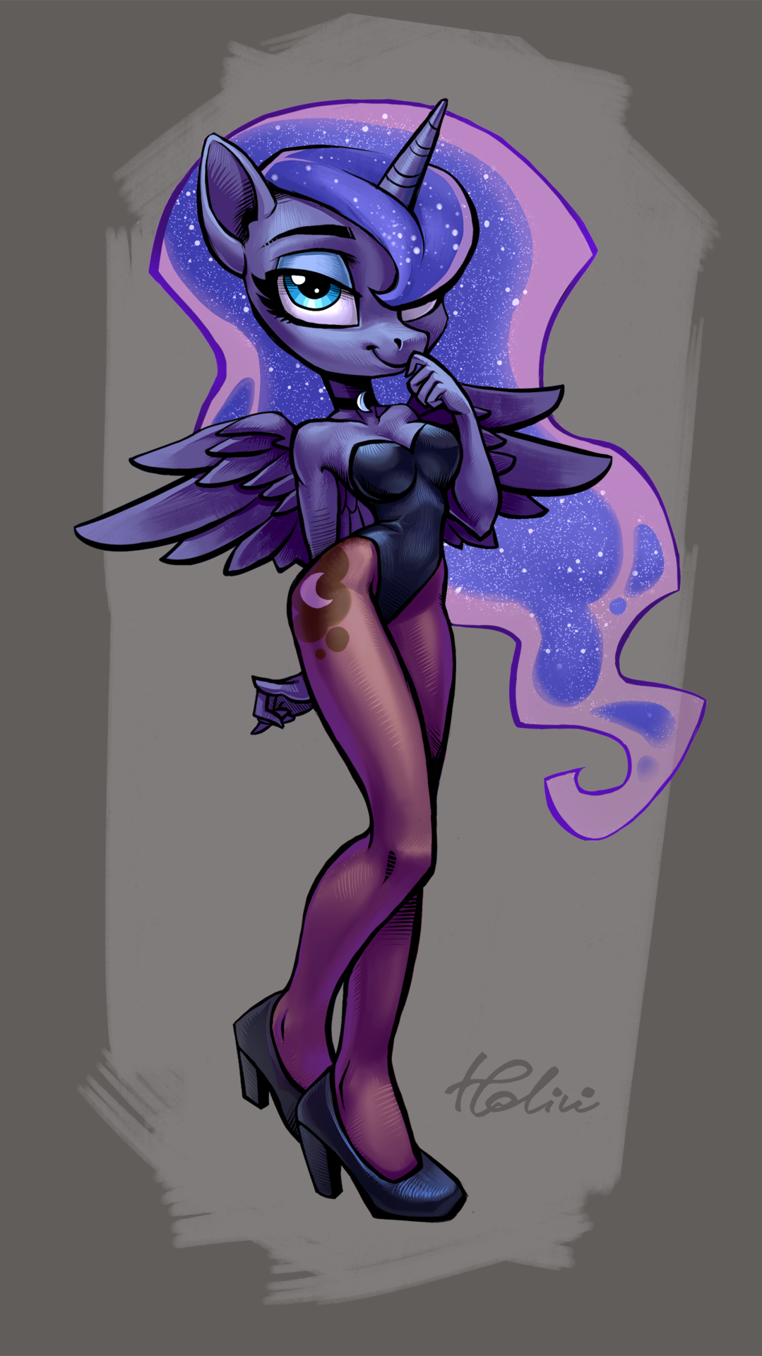 holivi-art:  LUNA redrawn from funart by RacoonKun    &lt;3