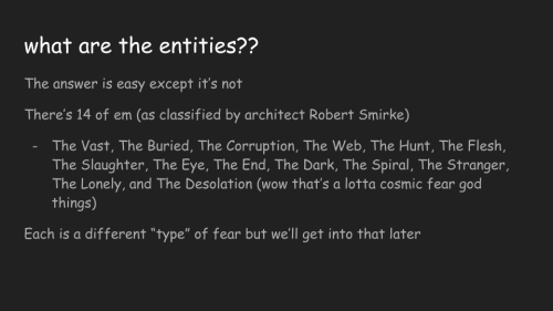 I Finally Did That Entities Powerpoint! (more Slides Beneath The Cut)