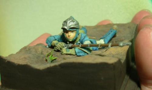 carudamon119:  辻村聡志／フリーフィギュア原型師 ‏@rokujirow  過去作ナウシカ5ｃｍです。　裸眼で塗るのはもはや無理です