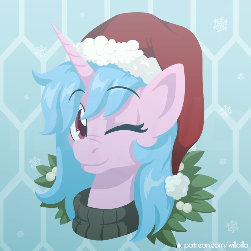 Commission for Sapphire of a holiday avatar!! Think I really nailed that vibe n_n If you like my wor