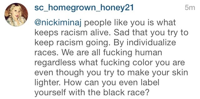 glowflake:  nicki minaj’s comments right now after showing her support for Straight