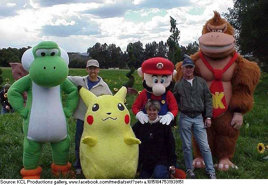 suppermariobroth:
“ Production photo taken during the making of the North American commercial for Super Smash Bros.
”