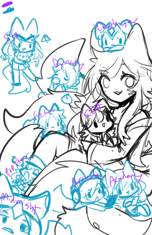 someone suggested Ahri during my stream so I’m working on a new Ahri print!! I wanted to do somethin