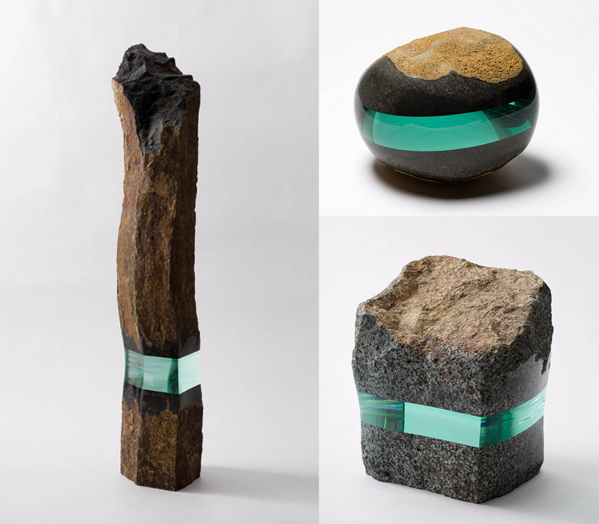 mysticplaces:  itscolossal:  Books and Stones Embedded with Sleek Layers of Laminate