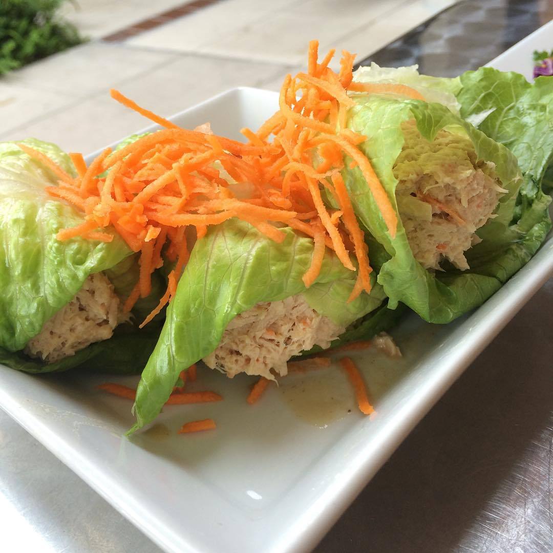 Tuna lettuce wrap