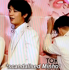  When Minho can’t take Kibum’s inappropriateness. 