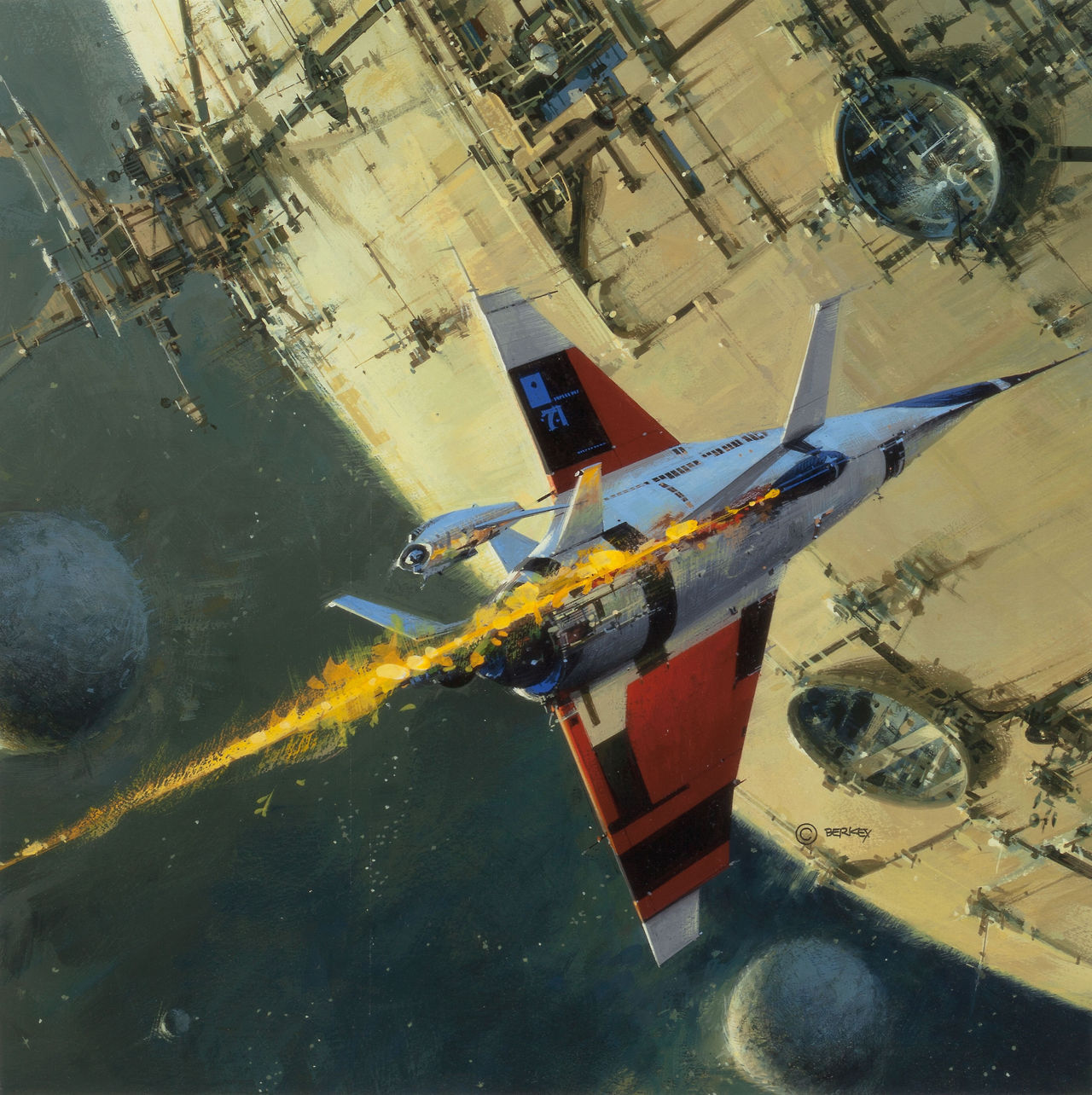 70sscifiart:  Works by John Berkey.