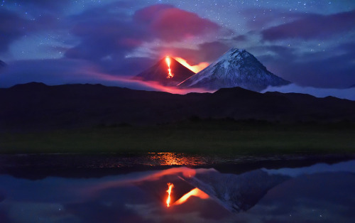 expressions-of-nature: by Kim Suk Eun Klyuchevskaya Sopka Volcano, Russia