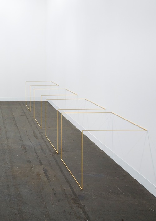 mentaltimetraveller:  Fred Sandback, A Stone Left Unturned, Yvon Lambert