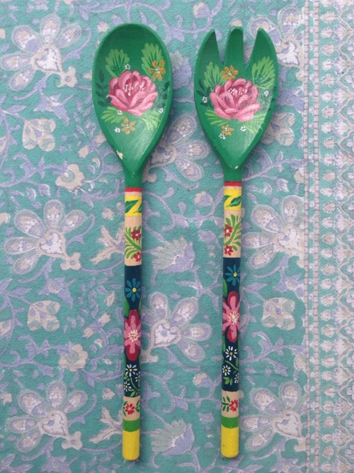 Spoons I painted for my lovely mumma a while back.