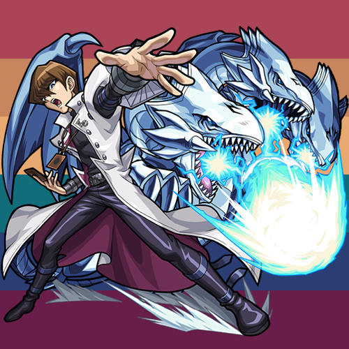 Rainbow flag but it’s color picked from Seto Kaiba and Blue Eyes Ultimate Dragon!