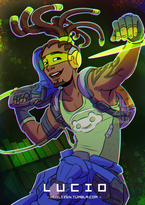 huilizen: Redrew an old picture of Lucio~ I was pretty proud of of my first piece when I completed i
