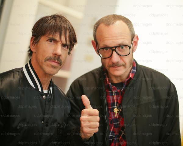 Anthony Kiedis & Photographer Terry Richardson at Richard Prince’s Cowboys Exhibition at the Gagosian Gallery in Beverly Hills on Feb 21st, 2013.