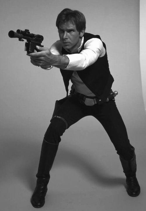 retrostarwarsstrikesback: Han Solo “Harrison Ford” Star Wars 1977 ,Photoshoot @retrostar