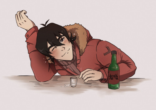 space-das:keith is a lightweight drunk (and a cute one too) inspired by kihyun ryu’s drawingtwitter 