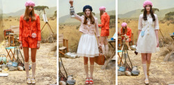 wildthicket:  moonrise kingdom (2012) meets the jungle at Orla Kiely S/S 2014 at LFW 