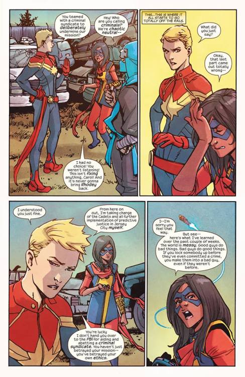 See Kamala? Carol doesn’t care about you, or anything, the only thing she cares is that “she is right” not only that, but there was all those “red flags” telling you that doing this was a bad idea, but you still did, and you put your friends
