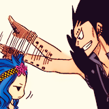 hitsuyo:  Gajeel &amp; Levy | Fairy Tail - requested by ithrowmytacosintheairsometimes