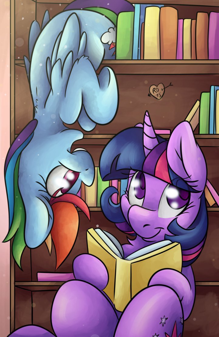 twidashlove: Some distractions are impossible to resist~ [collab] Library Time by