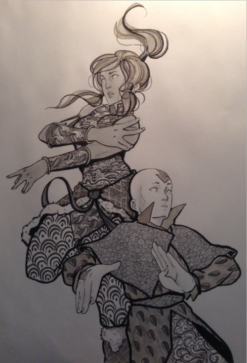 And the cycle of the avatar…begins anew.I’m Late to the Inktober party as usual.