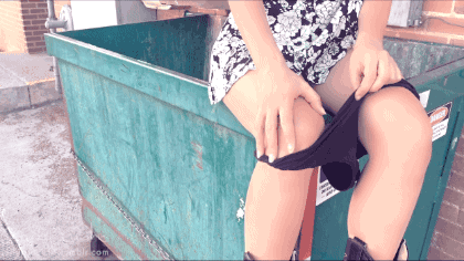 toiletslave13:  That time I peed in a dumpster on a public street… Hey, when ya