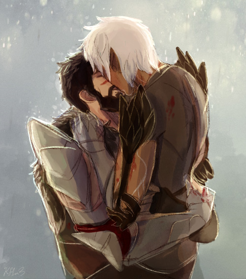 kf1n3:their armor is probably stabbing each other but who cares, post battle rain smooch