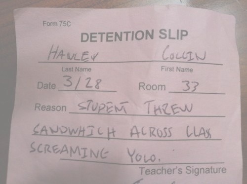 XXX I’ve never been in detention. I could photo