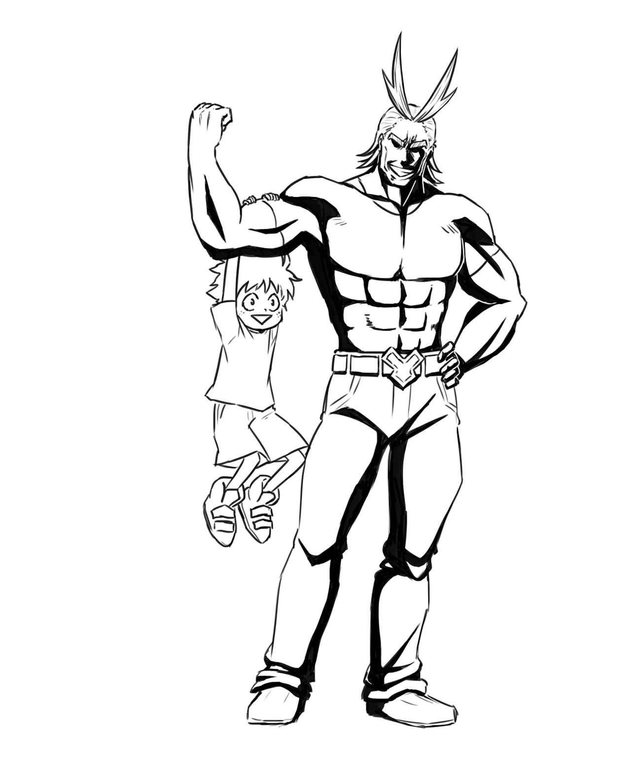 athanatosora:  “Support” - Part of Dad-Might and Mini-Deku AU (Premise) Someone