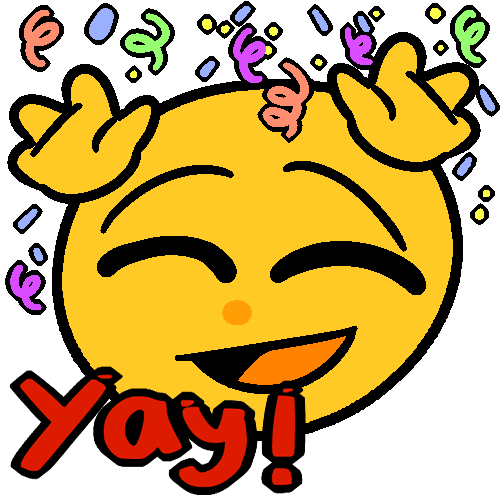A celebration emoji!Feel free to use in your servers and if you like what I do, maybe send me a tip?