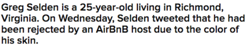 buzzfeeduk:  This Black Man Was Rejected By An AirBnB Host — Then Was Accepted Under A Fake White Profile 