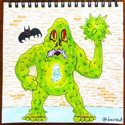 davisbot:Day 8, FRAIL The slime golem would pummel, suffocate, or dissolve anything that threatened 