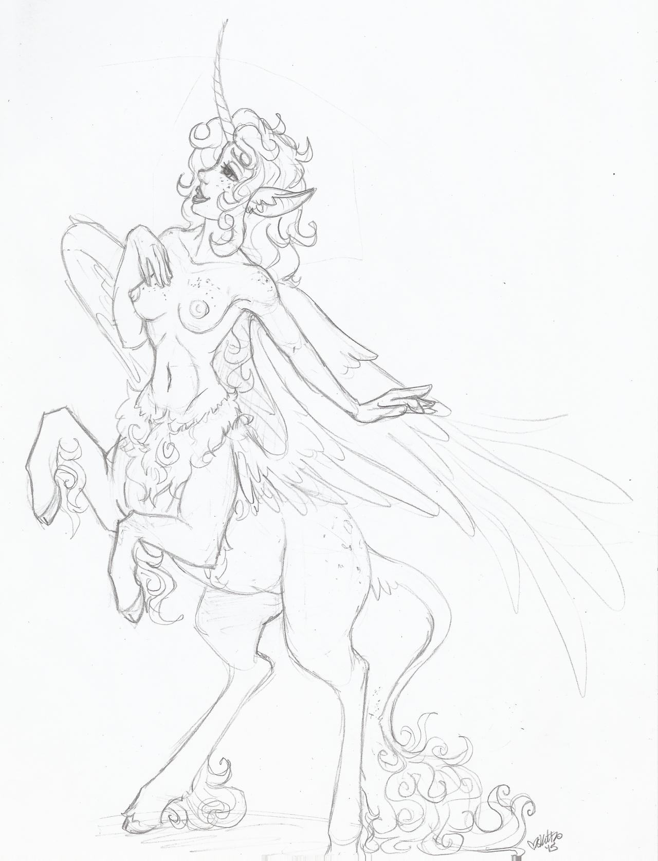 Day 02: Centaur from THIS 30 day monster girl challengeI really really hate this