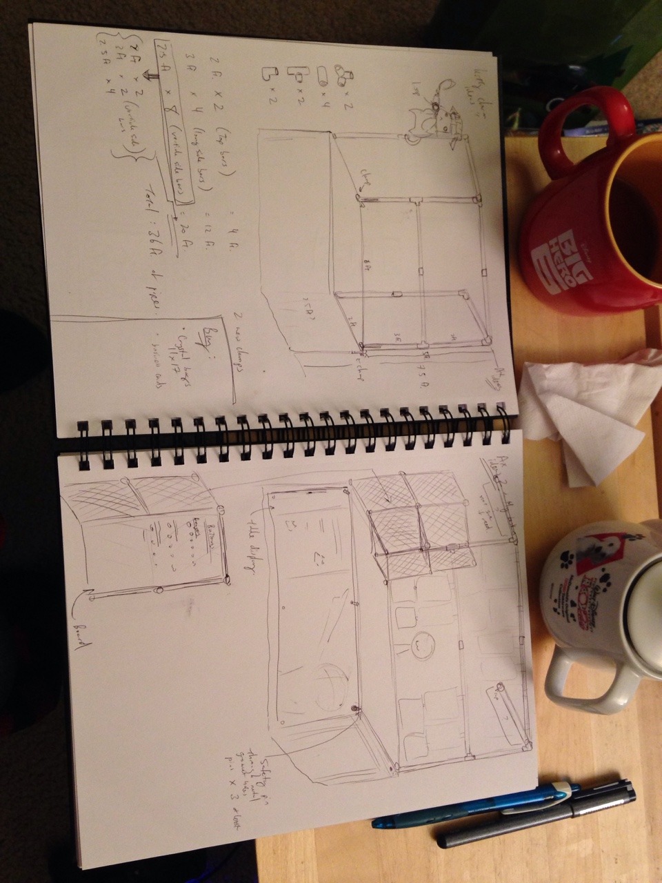 Participating in ALA gave me some new artist table setups using PVC pipes. Jotting