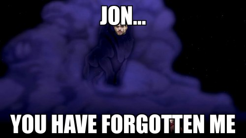 theblackwolfking - Robb looking down at Jon This is how the beginning of season 8 will start