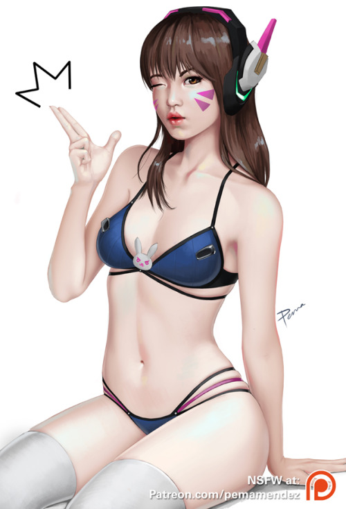 overbutts:  D.va Bikini by PemaMendez 